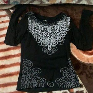 cyber y2k black top
